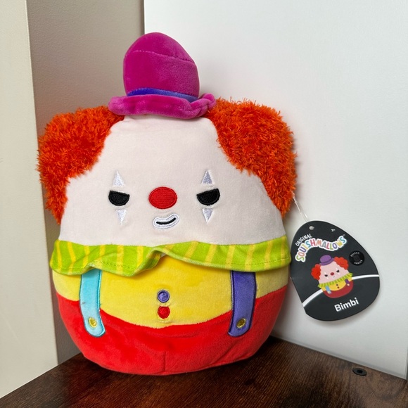 🇺🇸 Squishmallow 8” BIMBI the clown 🤡 - Picture 3 of 4